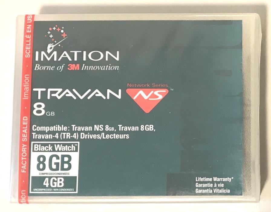 Imation Travan NS 8GB TR-4 Data Cartridge Drives Lecteurs - FACTORY SEALED