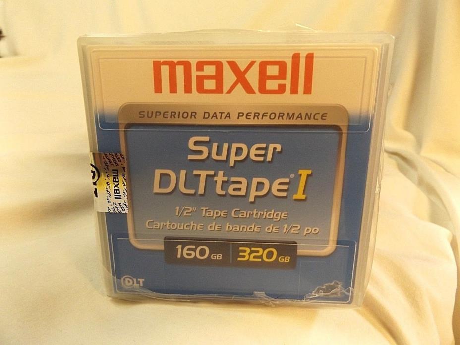 Vintage Maxell Data Tape Super DLT tape I 160GB 320GB New Sealed 1/2