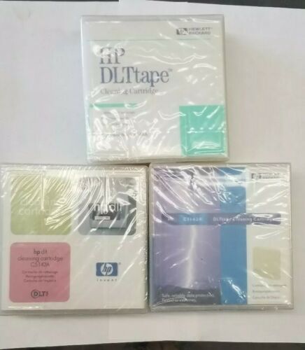 (3) HP DLT Cleaning Cartridges C5142A