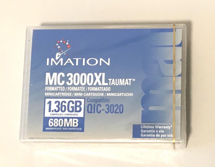 FACTORY SEALED -  IMATION  MC3000XL QIC-3020 - Mini Data Cartridge ~ 1.36GB Tape