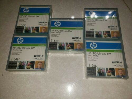 1 HP LTO Ultrium RW Data Cartridges  1.6 TB New Sealed (PACK OF 5)