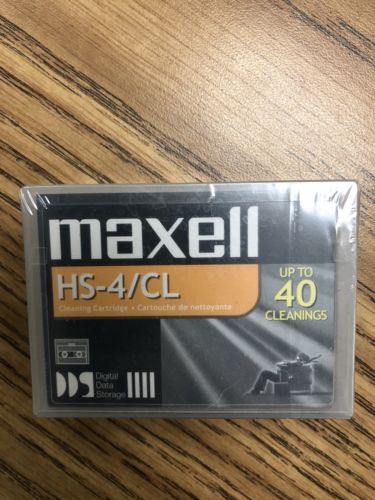 NEW MAXELL Cleaning Cartridge 40 Cleanings for HP IBM DAT72 DDS 4 drive HS-4/CL