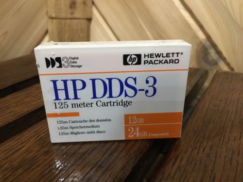 New Sealed HP DDS-3 24 GB Data Cartridge