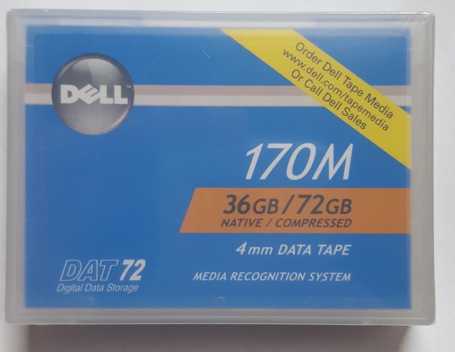 Dell DAT72 170M 36GB / 72GB 4mm Data Tape 0W3552 factory sealed - 18 pack