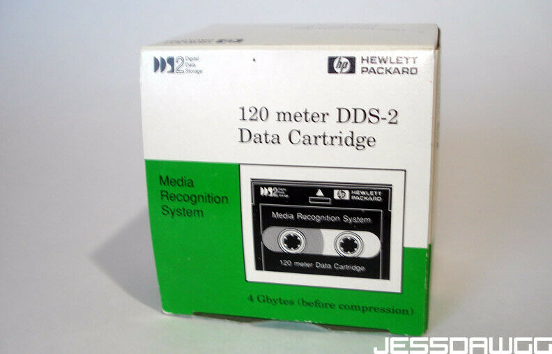 new 5 pack HP 120 meter DDS-2 Data Cartridge Hewlett Packard 4gbytes tapes