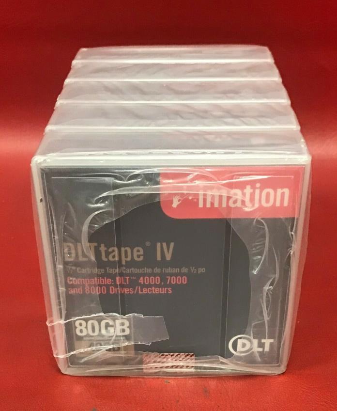 *LOT OF 5* NEW DLT Tape IV  40GB/80GB DLT 4000, 7000, and 8000 Drives
