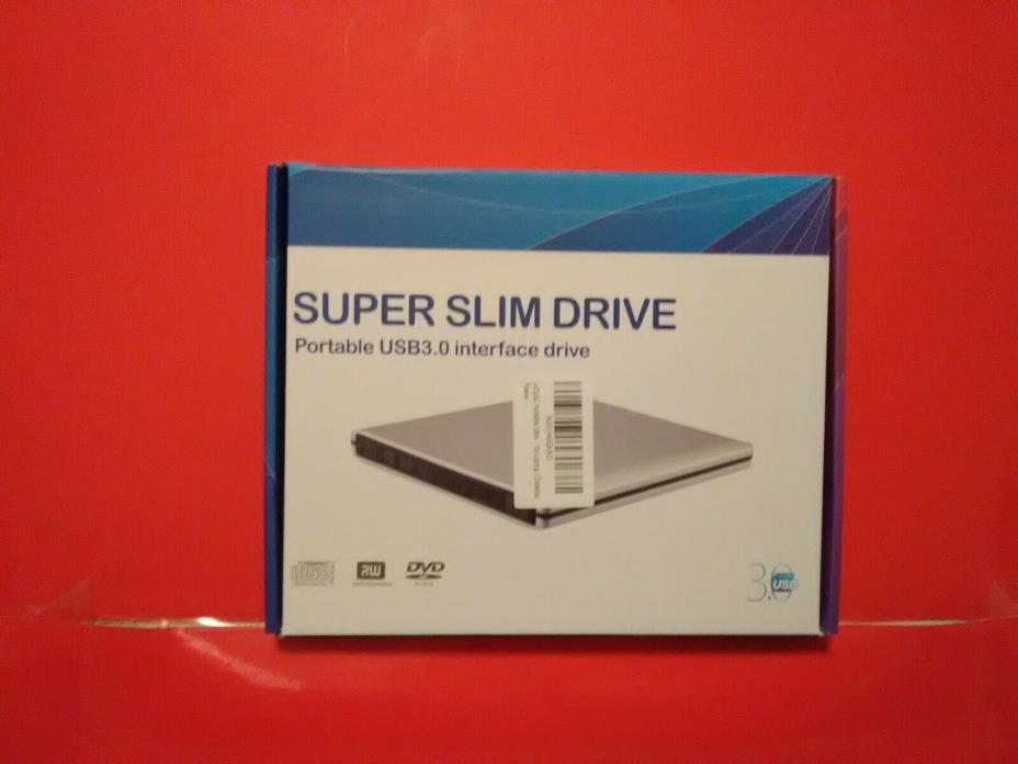 Portable USB 3.0 Super Slim Drive Interface Drive Color White #4 never used.
