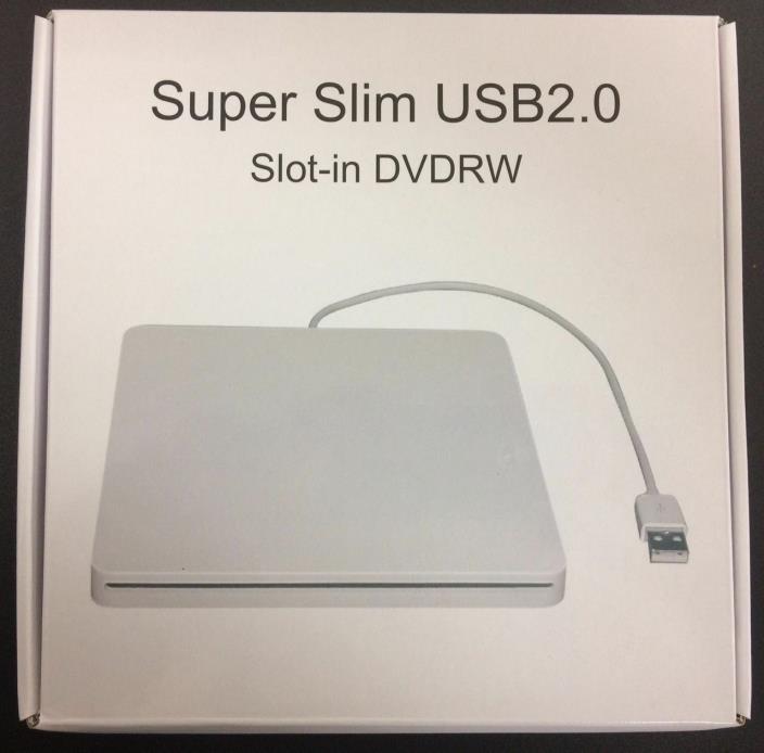 Super Slim USB 2.0 Slot-in DVDRW External for Mac or PC