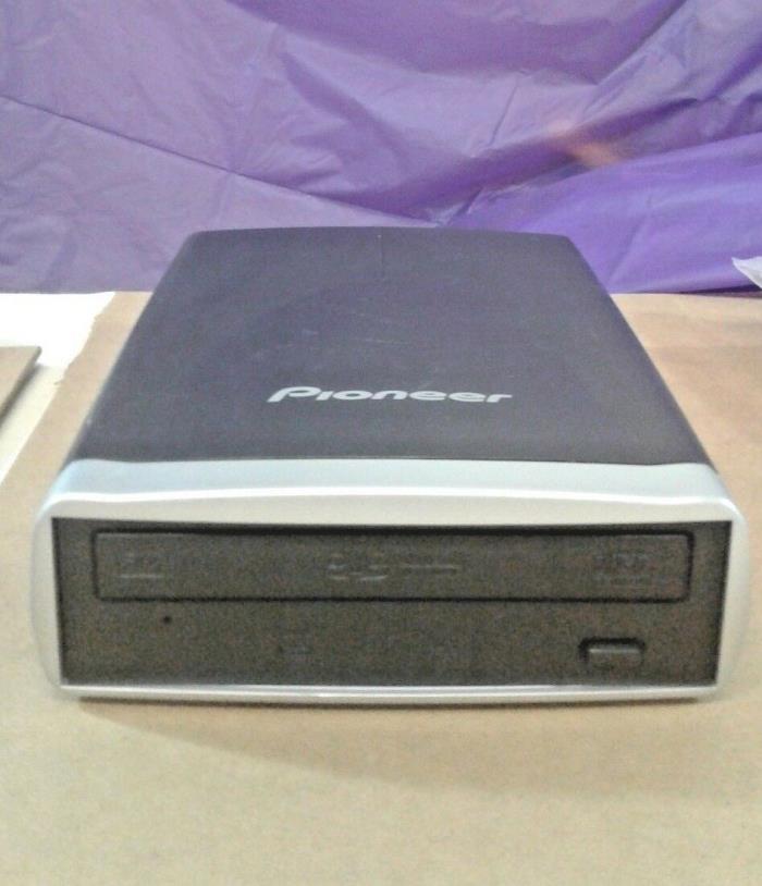 Pioneer External USB 2.0 DVD/CD Writer DVR-X122 - Untested Missing Power Supply
