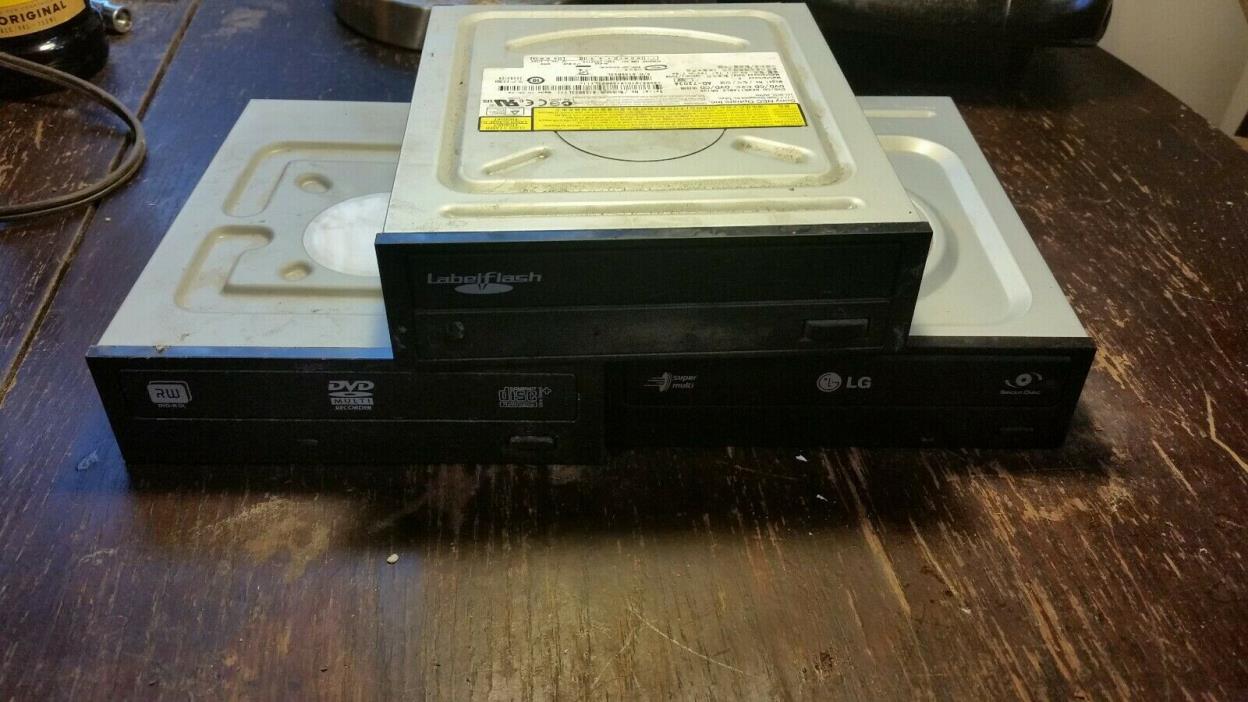 LOT OF 3 VARIOUS CD/DVD Writer Black 5.25