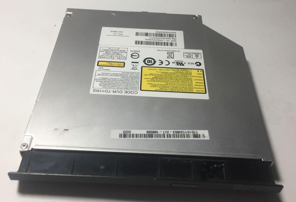 OEM Asus DVR-TD11RS Laptop SATA DVD Drive -  K53Z Black Bezel - Tested & Working