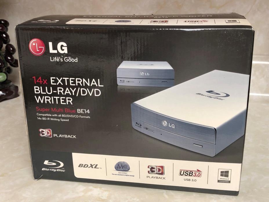 LG External Blu-Ray/DVD Writer  BE14NU40 -- NEW IN BOX