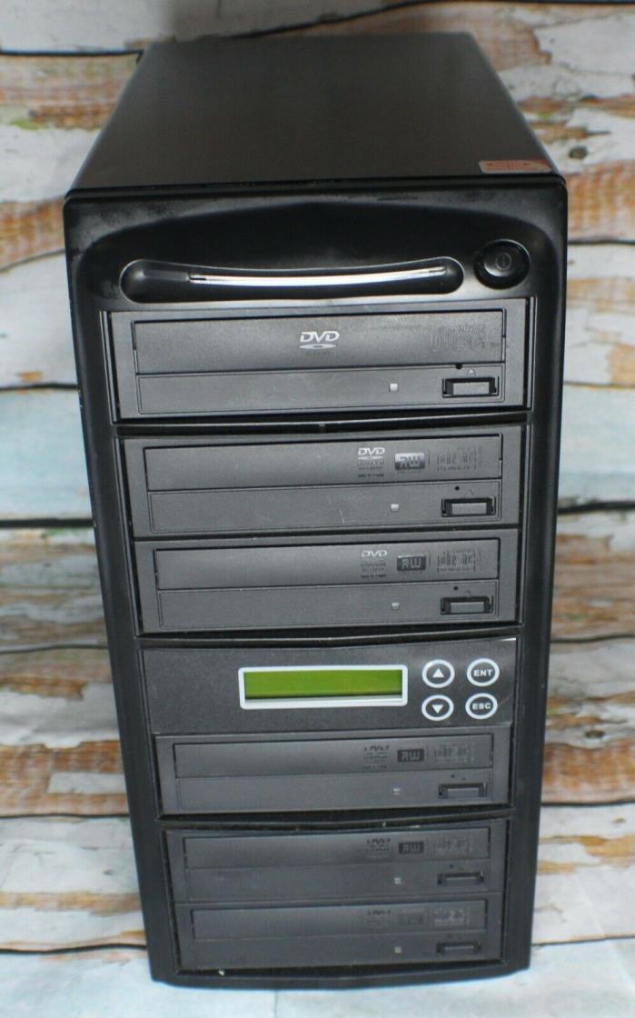 Pro Duplicator 1 to 5 24X Multiple CD DVD Burner Standalone Copying Tower w AC