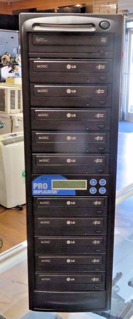 PRO DUPLICATOR 10 BAY WITH LG DVD RW DRIVES USED EXCELLENT CONDITION