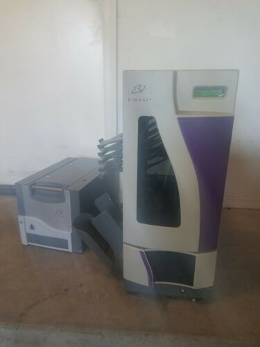 RIMAGE RAS15E DISC PUBLISHER DUPLICATOR REPLICATOR & CDPR22 THERMAL PRINTER