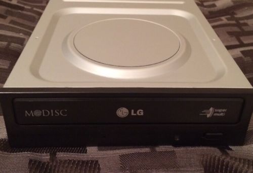 LG GH24NS72 MODISC Black 24x DVD+/-RW Dual Layer SATA DVD Burner Drive