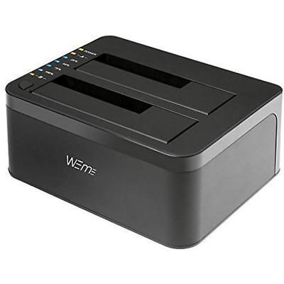 USB 3.0 SATA Dual-Bay External Hard Drive Docking Station Offline Function For 
