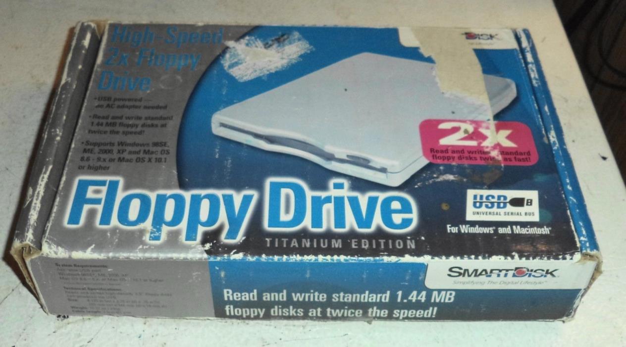 SmartDisk High Speed 2x Floppy Drive Titanium Edition