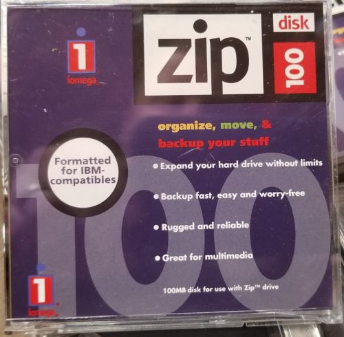 8 iomega Zip Drive 100 MB Disk, New