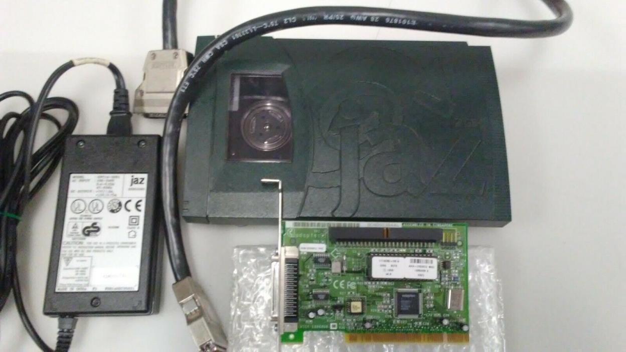 iOmega Jaz 2GB V2000S External SCSI Drive w/Power Supply, SCSI Cable & PCI Card