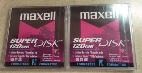 New Factory Sealed Maxell Super 120MB Disk LS-120 Disk