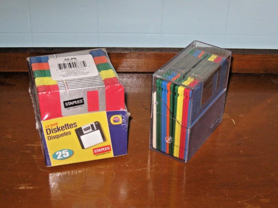 Lot of 37 Memorex + Staples 3.5