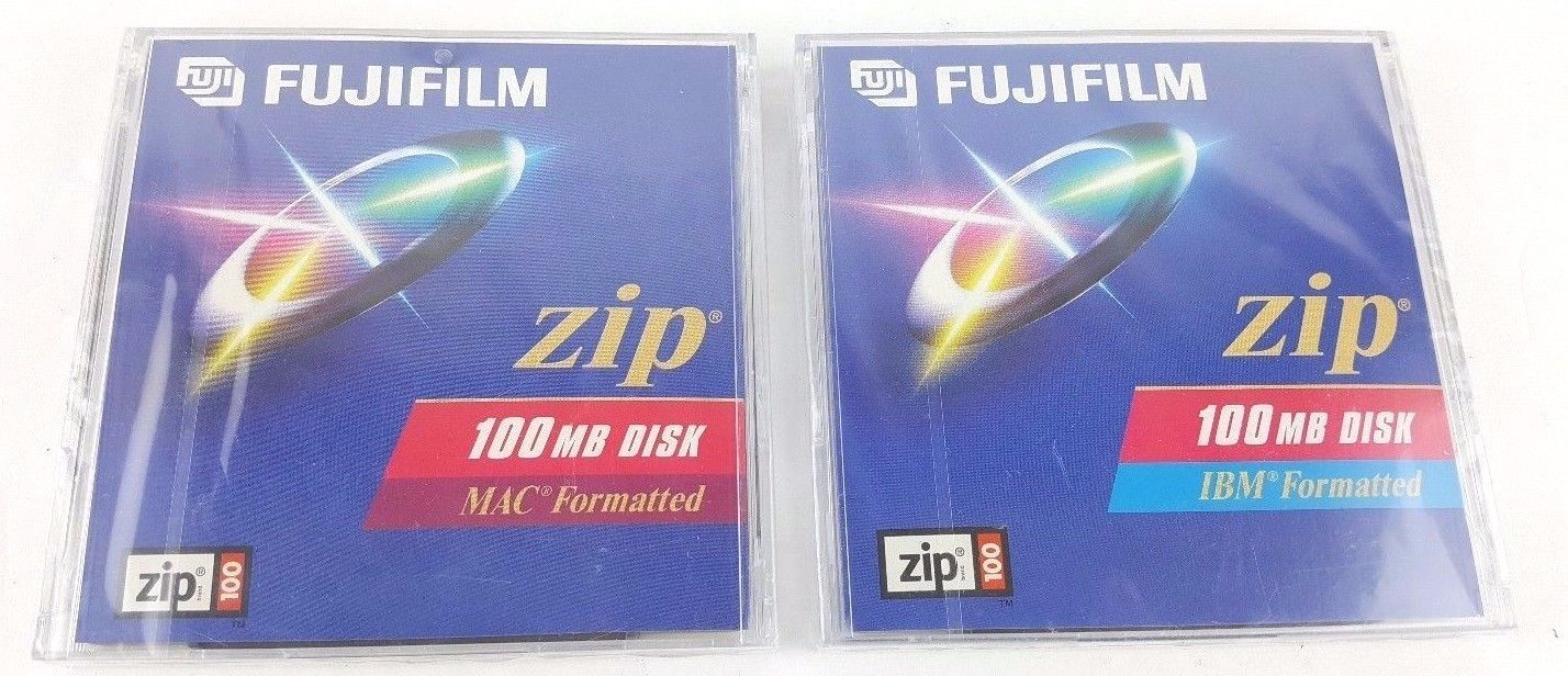 Fuji Disks Film 100 MB Zip IBM Formatted 2 Fuji Film New