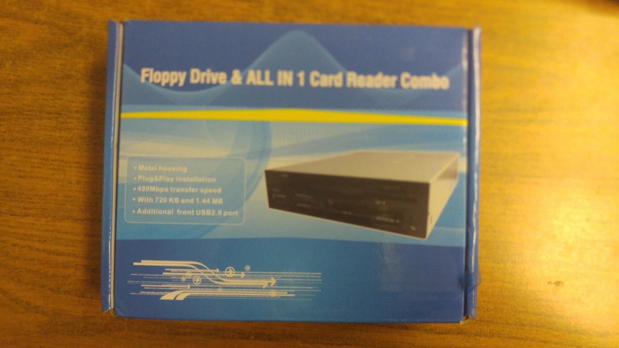 Internal Floppy Drive & ALL IN 1 Card Reader Combo New In Box