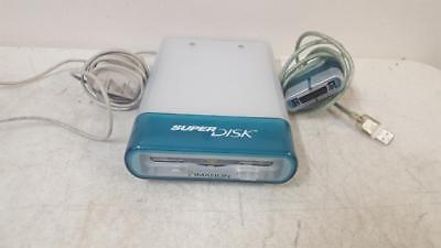 Imation SD-USB-M SuperDisk USB Floppy Disc Drive for Mac w/ Adapter & Connector