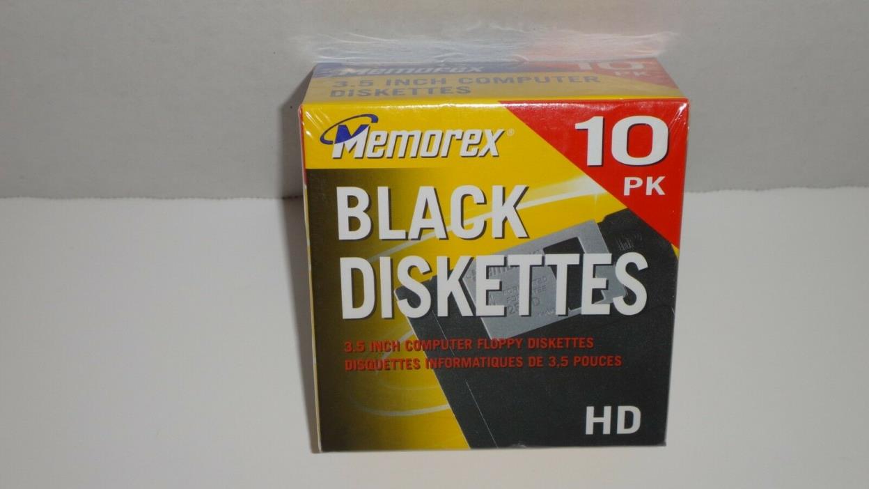 Memorex - 10 x floppy disk - 1.44 MB - black - PC - storage media New