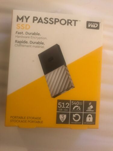 WD 512GB My Passport SSD Portable Storage - USB 3.1 - WDBKVX5120PSL-WESN