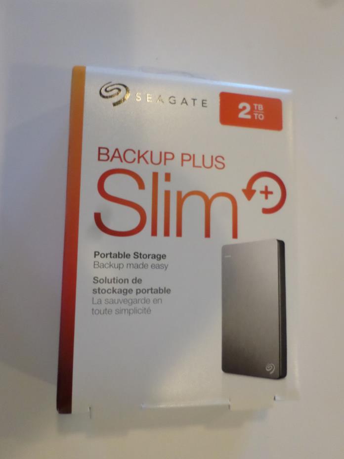 Seagate 2tb Backup Plus Slim External USB 3.0/2.0 Portable Hard Drive