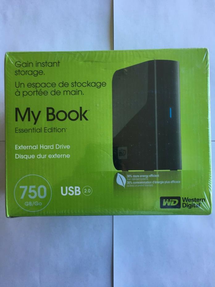 Western Digital My Book WD7500H1U 750GB USB External Hard Drive Black