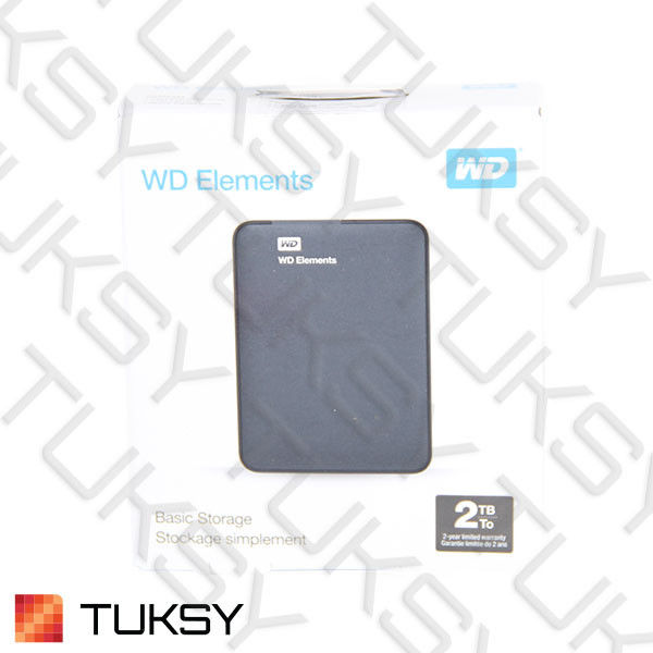 Western Digital Elements Portable Hard Drive 2 TB USB 3.0 (WDBU6Y0020BBK)