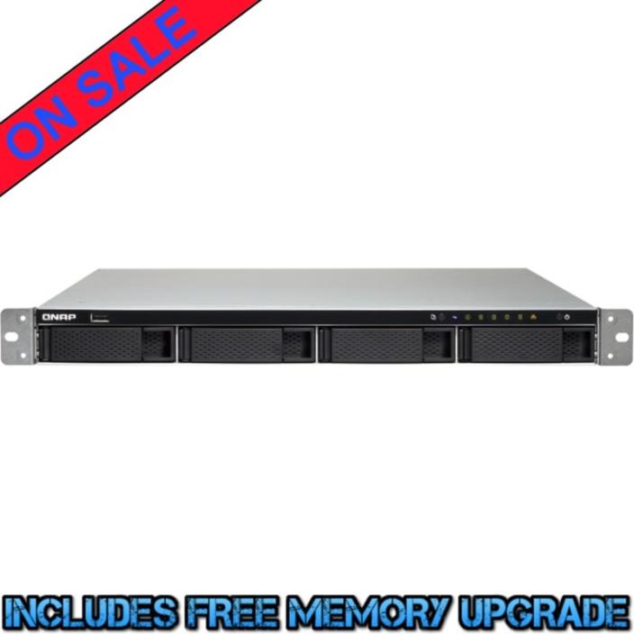 QNAP TS-463XU-RP 8tb SSD NAS Server 4x2000gb Seagate BarraCuda Drives