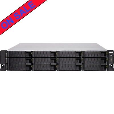 QNAP TS-1277XU-RP-2600 24tb SSD NAS Server 12x2000gb Seagate BarraCuda Drives
