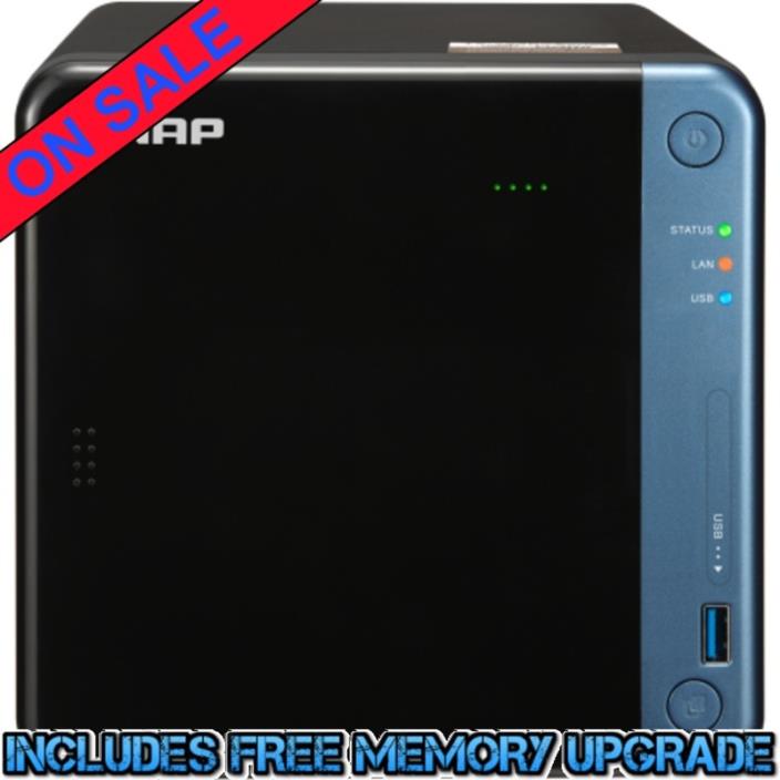 QNAP TS-453Be 8tb SSD NAS Server 4x2000gb Seagate BarraCuda Drives