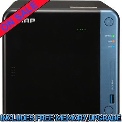 QNAP TS-453Be 4tb SSD NAS Server 4x1000gb Seagate BarraCuda Drives