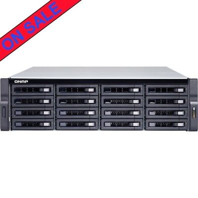 QNAP TS-1677XU-RP-2600 8tb SSD NAS Server 16x500gb Seagate BarraCuda Drives
