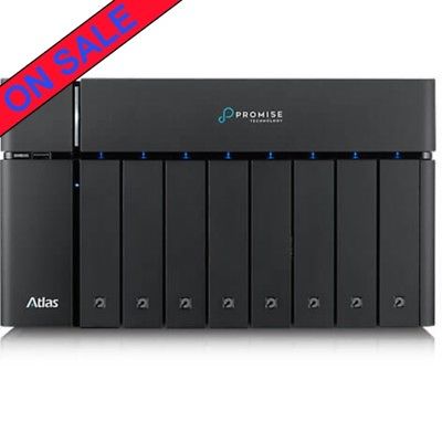 Promise Technology ATLAS S8+ 10Gbe 4tb SSD NAS Server 8x500gb Seagate BarraCu…