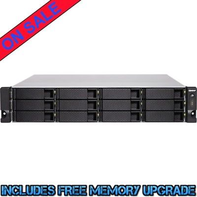 QNAP TS-1277XU-RP-1200 24tb SSD NAS Server 12x2000gb Seagate BarraCuda Drives
