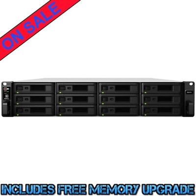 Synology RS2418RP+ 24tb SSD NAS Server 12x2000gb Seagate BarraCuda Drives