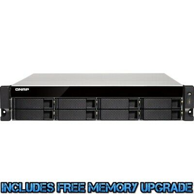 QNAP TS-873U 32tb SSD NAS Server 8x4000gb Samsung 860 EVO Drives