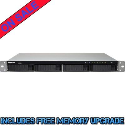 QNAP TS-463XU-RP 4tb SSD NAS Server 4x1000gb Seagate BarraCuda Drives
