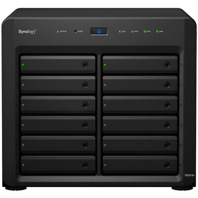 Synology DS2419+ 168tb NAS Server 12x14000gb Seagate IronWolf Pro Drives