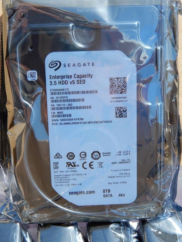 Seagate ST8000NM0115 8TB SATA3 Enterprise 3.5