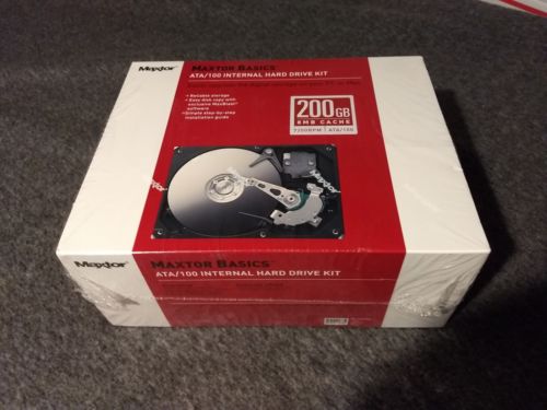 New Sealed - Maxtor Basics 200GB Diamondmax ATA 100 7200 RPM internal drive