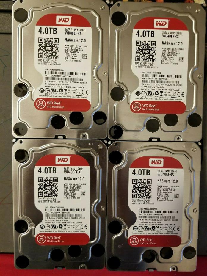 Western Digital Red 4TB 5400RPM SATA 6Gbps 64MB 3.5
