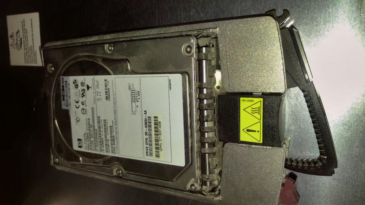 LOT OF SIX(6) HP 72GB 10K ULTRA320 SCSI HDD's with CADDIES!