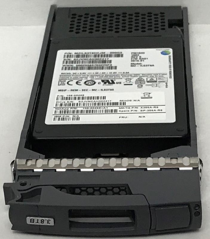 NetApp X356A -R6 SP-356A-R6 108-00468+A1 3.8TB Solid State Hard Drive SSHD